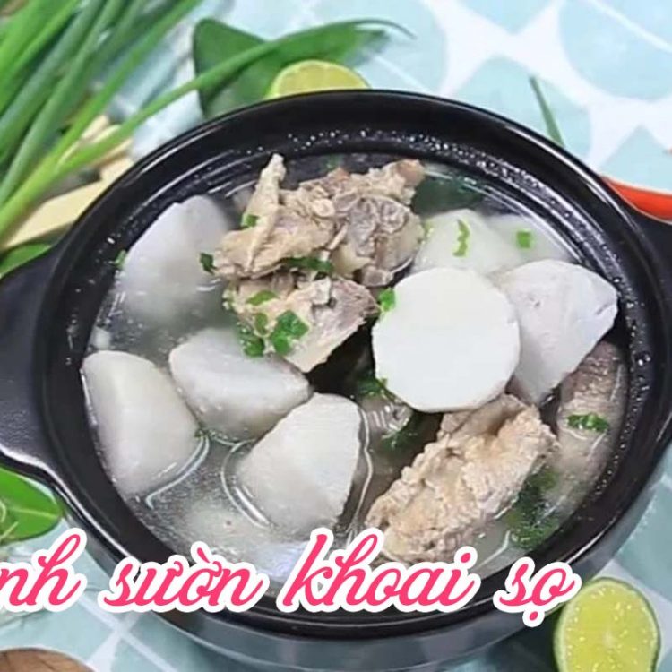 Canh sườn khoai sọ