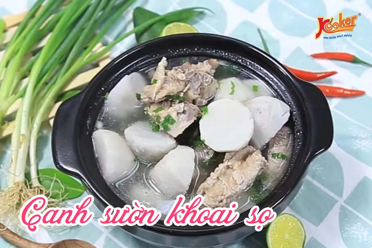 Canh sườn khoai sọ