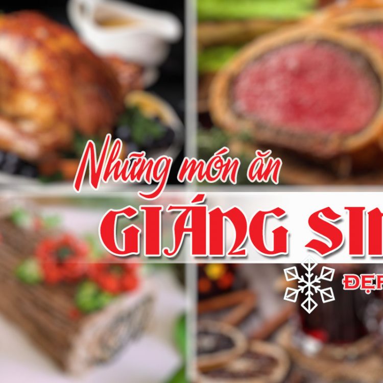 những món ăn Giáng sinh đẹp mắt và ngon