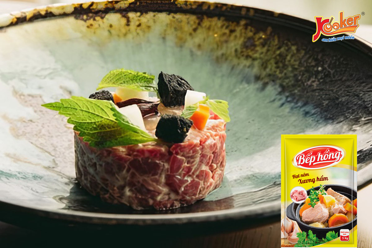 Trải nghiệm mới với Bò tartare hương vị phở bò Hà Nội