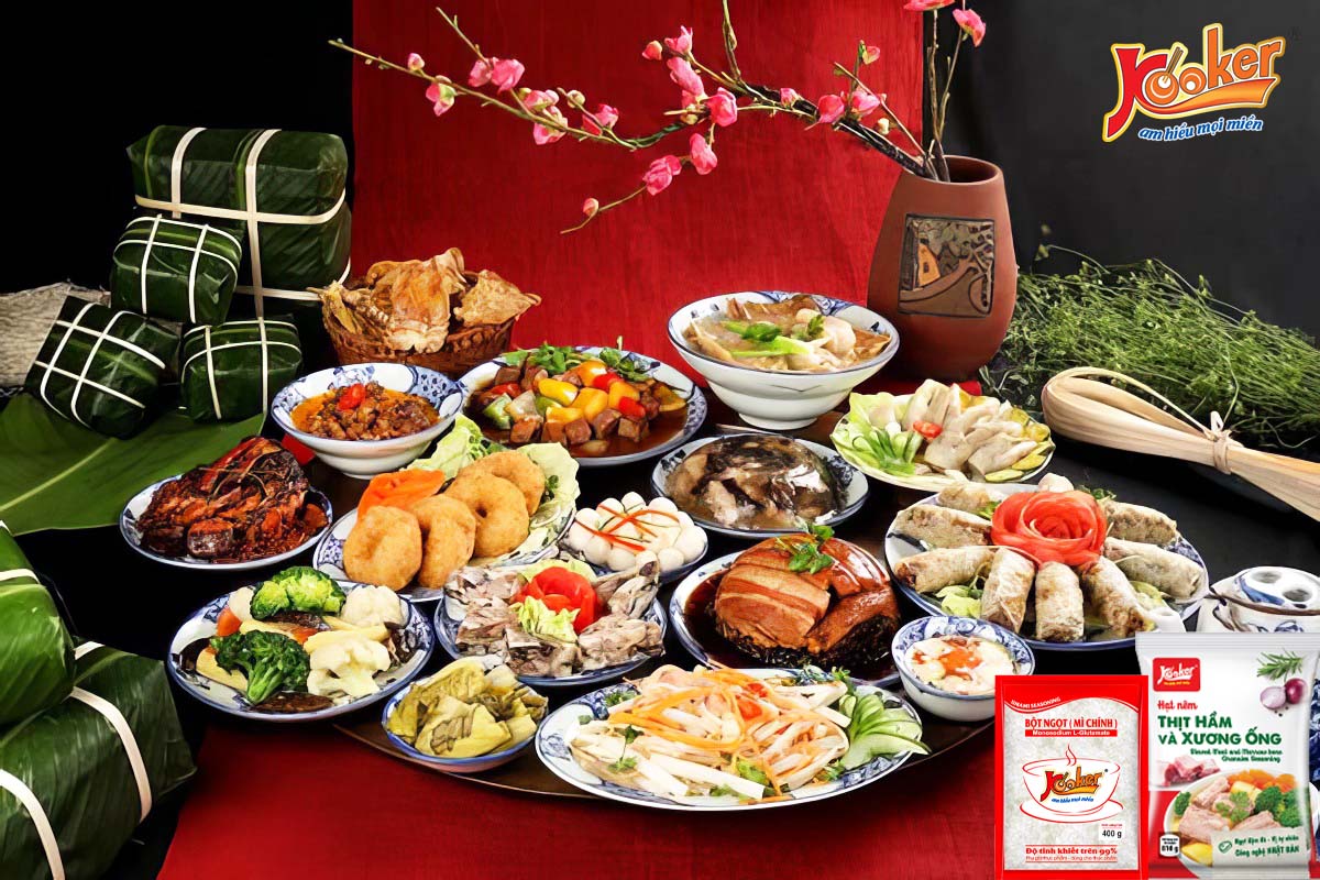 mâm cơm ngày tết