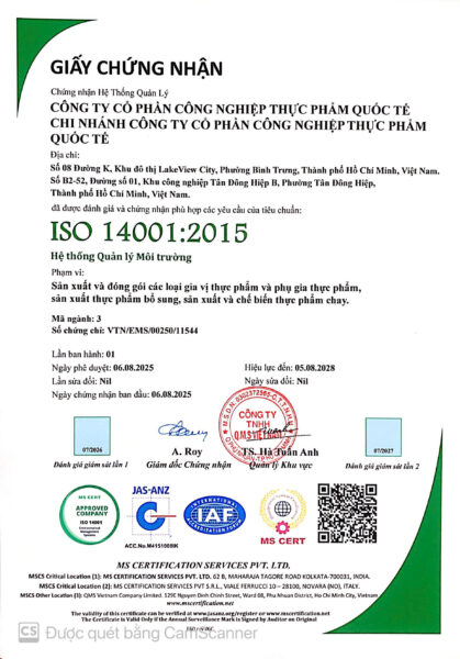 14001:2015 - HỆ THỐNG QUẢN LÝ MÔI TRƯỜNG