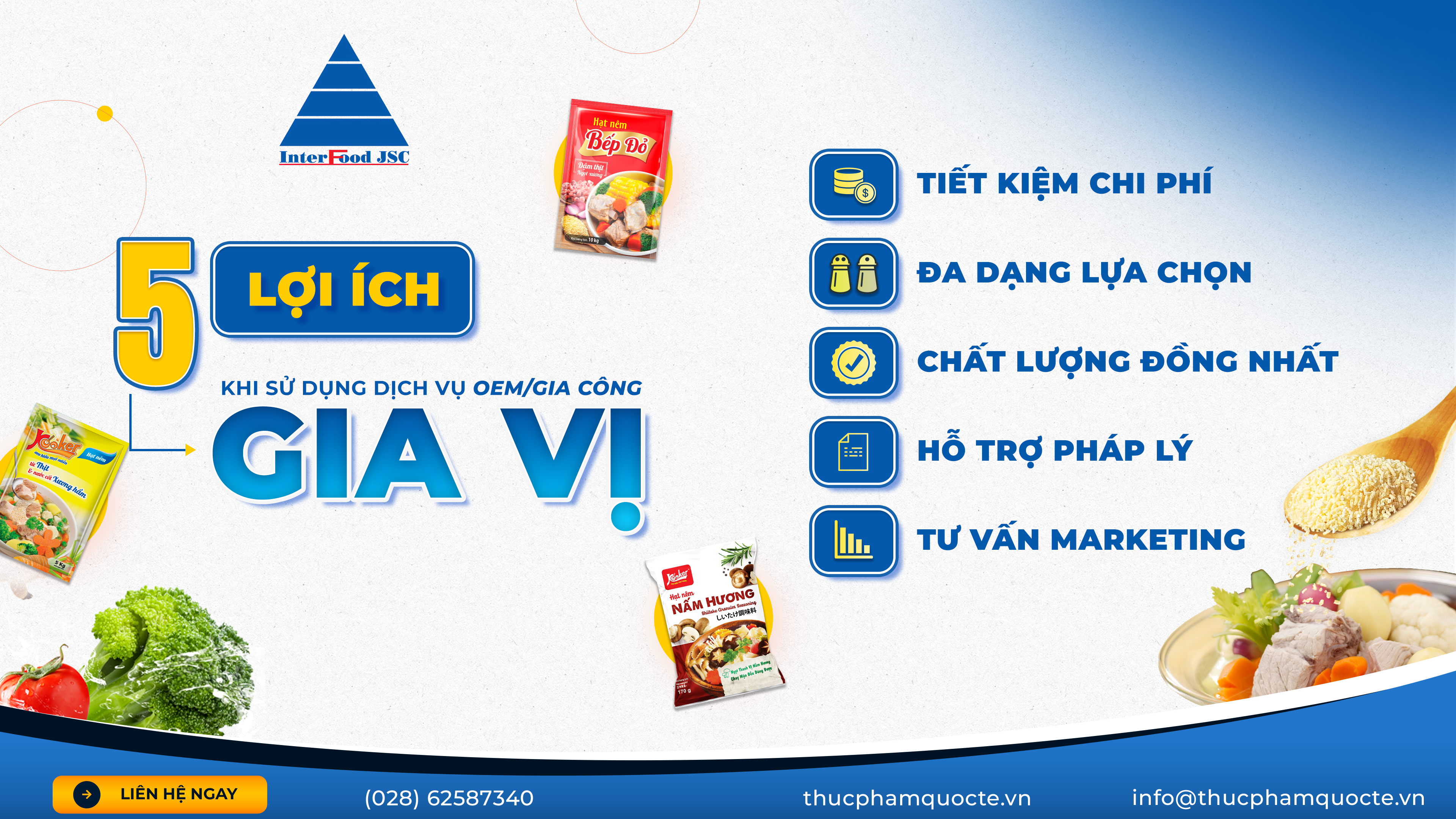 5 Lợi Ích Khi Sử Dụng Dịch Vụ Gia Công OEM Gia Vị