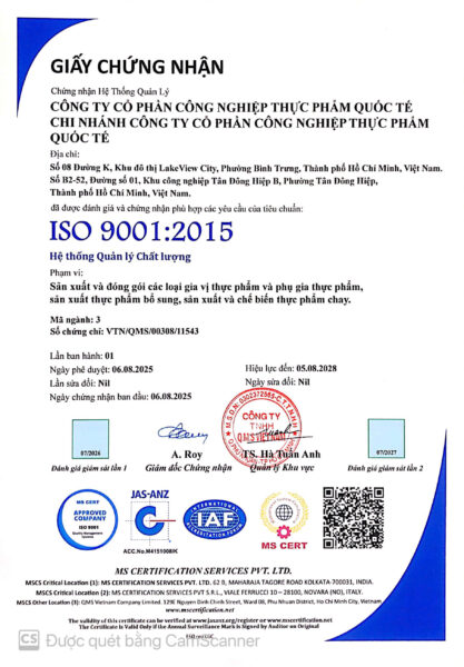 ISO 9001:2015 - HỆ THỐNG QUẢN LÝ CHẤT LƯỢNG