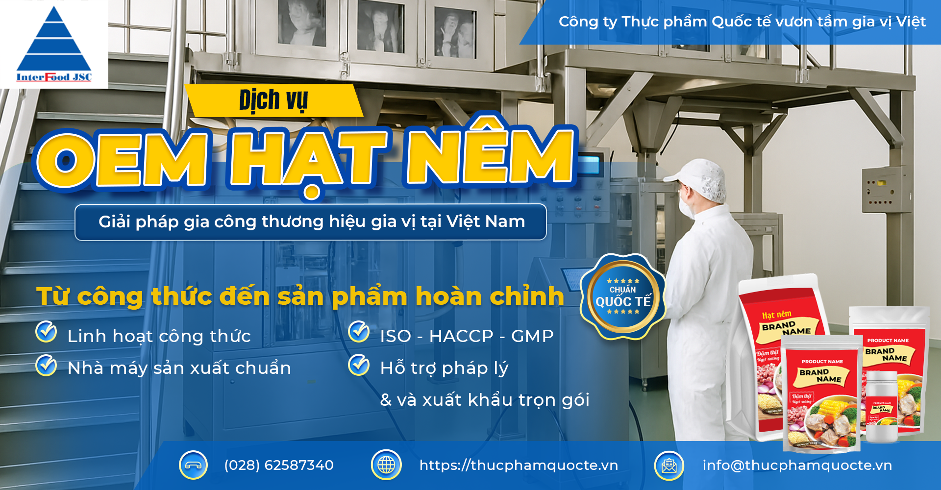 Dịch vụ OEM hạt nêm – Giải pháp gia công thương hiệu gia vị tại Việt Nam